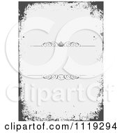 Poster, Art Print Of Grungy Border Over Cross Hatch With Swirls And A Crown