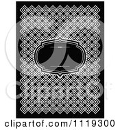 Poster, Art Print Of Black And White Frame Over A Pattern