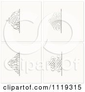 Poster, Art Print Of Ornate Swirl Square Backgrounds
