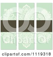 Ornate Victorian Damask Invitation Panels With Copyspace 4