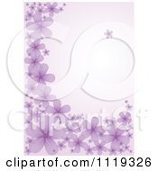 Purple Background With Flowers