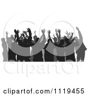 Poster, Art Print Of Silhouetted Crowd Of Dancers 4