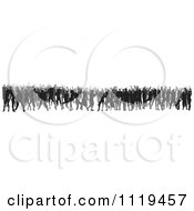 Poster, Art Print Of Silhouetted Crowd Of Dancers 7