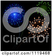 Poster, Art Print Of Colorful Fireworks Bursting In A Night Sky 1