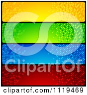 Poster, Art Print Of Blue Green Red And Blue Mosaic Website Banners