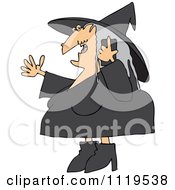 Poster, Art Print Of Halloween Witch Talking On A Cell Phone