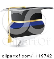 Poster, Art Print Of 3d Graduation Estonian Flag Chat Balloon