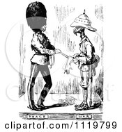 Poster, Art Print Of Retro Vintage Black And White War And Peace Soldiers