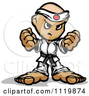 Poster, Art Print Of Tough Karate Guy Holding Up Two Fists