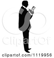 Clipart Of A Retro Vintage Black And White Pharmacist 5 Royalty Free Vector Illustration
