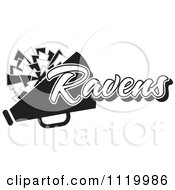 Poster, Art Print Of Black And White Ravens Cheerleader Design