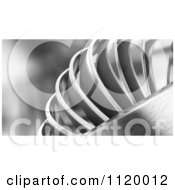 Poster, Art Print Of Abstract 3d Shiny Metal Rings