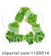 Poster, Art Print Of 3d Green Leafy Triangle Of Recycle Arrows