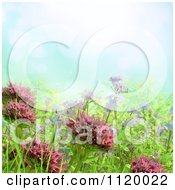 Clipart Of 3d Wild Flowers In A Meadow Royalty Free CGI Illustration