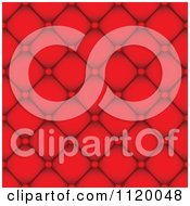 Clipart Of A Seamless Red Leather Background Pattern Royalty Free Vector Illustration by michaeltravers