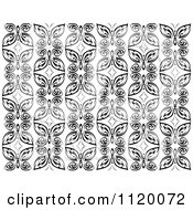 Poster, Art Print Of Black And White Butterfly Seamless Background Pattern 2