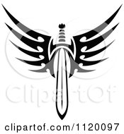 Black And White Tribal Winged Sword 6