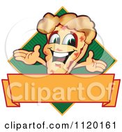 Poster, Art Print Of Happy Pizza Mascot Sign Or Logo 8