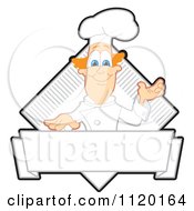 Poster, Art Print Of Presenting Chef Logo Or Sign