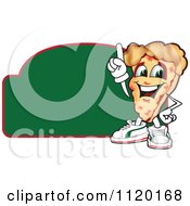 Poster, Art Print Of Happy Pizza Mascot Sign Or Logo 5