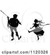 Silhouetted Violinist And Dancing Princess