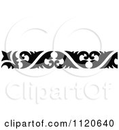 Clipart Of A Retro Vintage Black And White Border 5 Royalty Free Vector Illustration