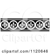 Clipart Of A Retro Vintage Black And White Border 1 Royalty Free Vector Illustration