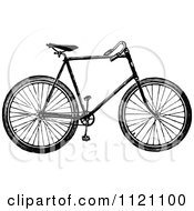 Poster, Art Print Of Retro Vintage Black And White Bicycle 1