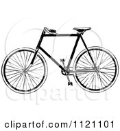 Poster, Art Print Of Retro Vintage Black And White Bicycle 2