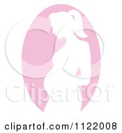 Pink Pregnant Mother Silhouette Cameo