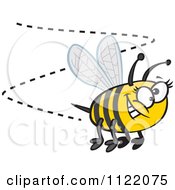Poster, Art Print Of Happy Bumblebee Buzzing Around