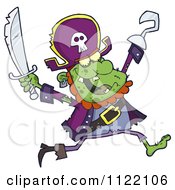 Poster, Art Print Of Running Zombie Pirate 1