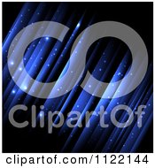 Poster, Art Print Of Magical Blue Background With Streaks Of Light