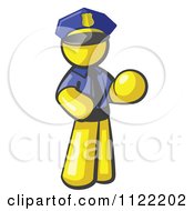 Poster, Art Print Of Yellow Man Police Officer