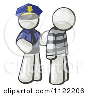 White Man Police Officer And Prisoner