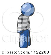 Moping Blue Man Prisoner