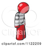 Moping Red Man Prisoner