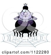 Poster, Art Print Of Chubby Spider Queen On A Web