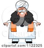 Poster, Art Print Of Depressed Chubby Muslim Sikh Man