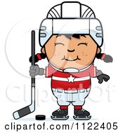 Happy Asian Hockey Girl