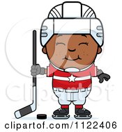 Poster, Art Print Of Happy Black Hockey Boy