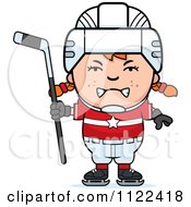 Poster, Art Print Of Angry Red Haired Hockey Girl