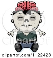 Poster, Art Print Of Happy Zombie Boy Sitting