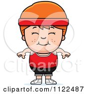 Poster, Art Print Of Happy Red Haired Fitness Gym Boy