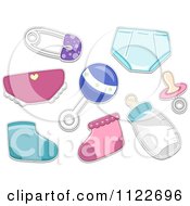 Poster, Art Print Of Baby Items