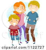 Poster, Art Print Of Happy Boy Laughing With His Parents