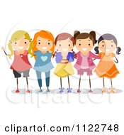 Poster, Art Print Of Group Of Happy Girls