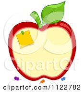 Poster, Art Print Of School Apple Shaped Cork Board With Pins