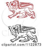Poster, Art Print Of Heraldic Lions 2