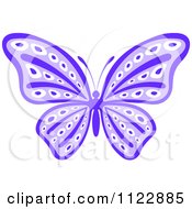 Poster, Art Print Of Purple Butterfly